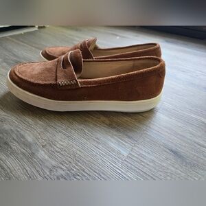 Portland Patina Brown Suede Slip-On Shoes